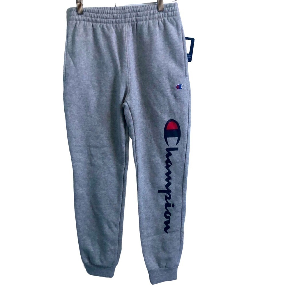Champion Gray Fleece Pull On Athleticwear Jogger Pants Unisex Size Medium NWT